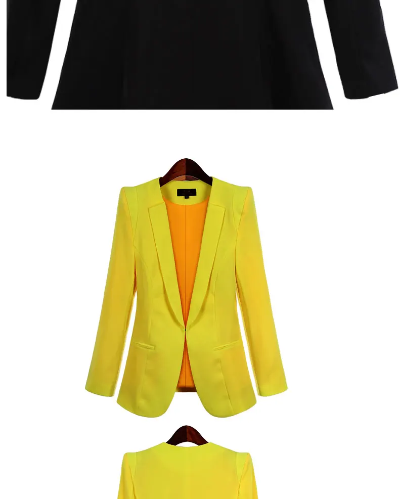 Корейская версия маленького костюма куртка Женская Осень Весна женский Тонкий с длинным рукавом OL офис чистый цвет большой размер костюм