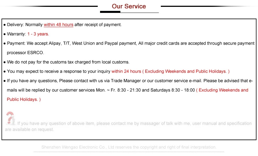 Our Service
