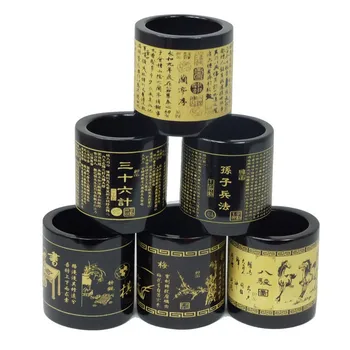 

FREE shipping Bamboo pen holder Chinese culture relief fashion multifunctional antique Small chejian preface