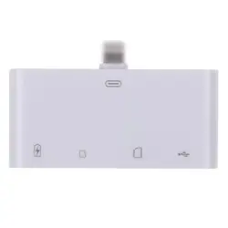 4 in1 Белый USB Card Reader Micro SD камера ссылка адаптер для iPad iphone X 8 7 6 Plus