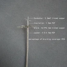 200 градусов 0.3mm2 высококачественный светодиодный FEP Электрический провод Луженая Медь плетеный кабель экранированный кабель аксессуары для освещения