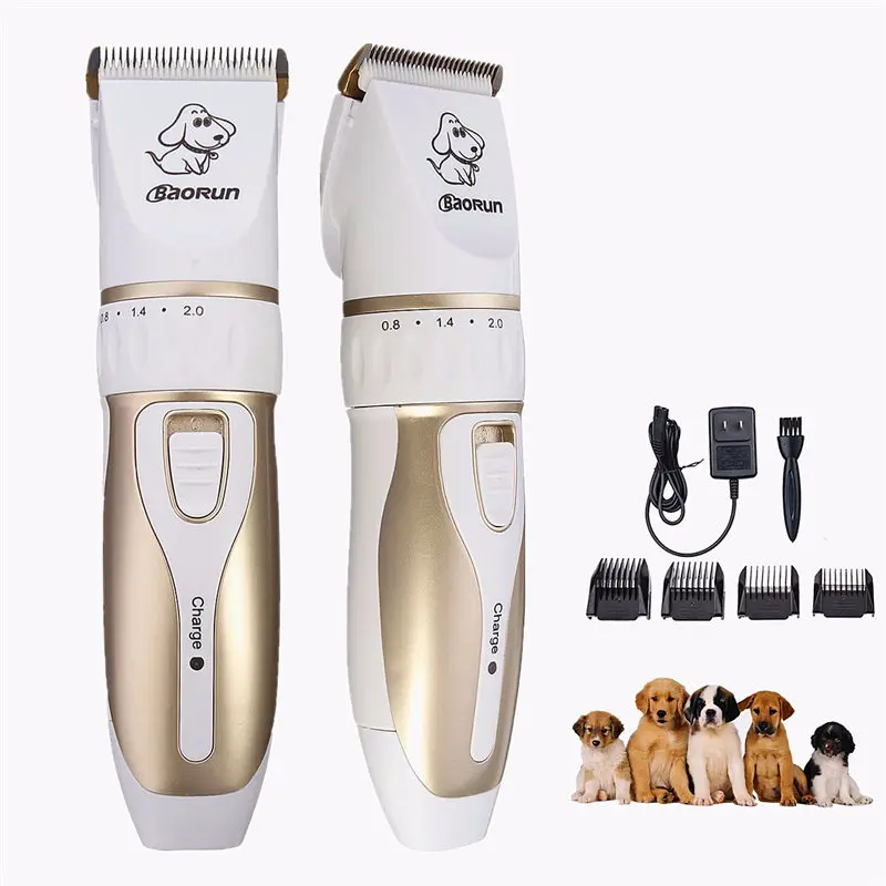 Продажа Электрический низким уровнем шума Профессиональный животных Pet собака кошка волос Бритвы триммер бритва Ножницы Уход за лошадьми комплект ...