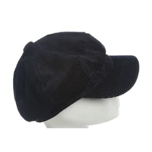 Восьмиугольная зимние шапки для женщин мужчин Женский Bone мужской берет Винтаж Хлопок Классический восьмиугольная кепки