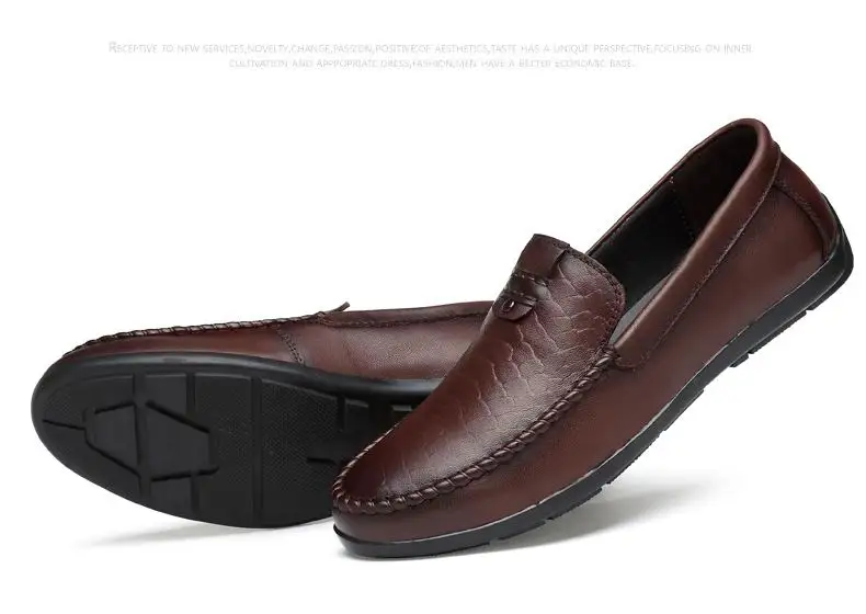 Do Errfc Arrival Preto Sapatos Dedo Homens Mais Shoes 47 Marrom New Flats Tamanho 37 Slip Designer Lazer Para Preguiçoso Condução Pé marrom Homem Preto On Redondo O De wr7w1q5