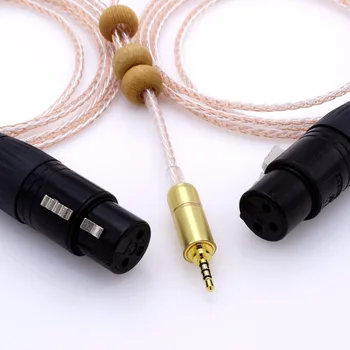 

8+8 Hybrid Occ Silver Plated 2.5mm TRRS TO 2 XLR Female Audio Adapter Cable For Astell&Kern AK240 AK380 AK320 DP-X1 FIIO X5III