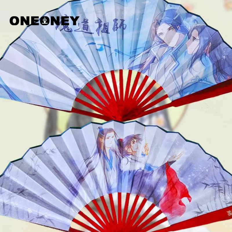  Oneoney Anime Folding Fan Silk Bamboo Fan Cartoon Naroto One Piece Menma Natsume SAO PUBG LOL Teemo