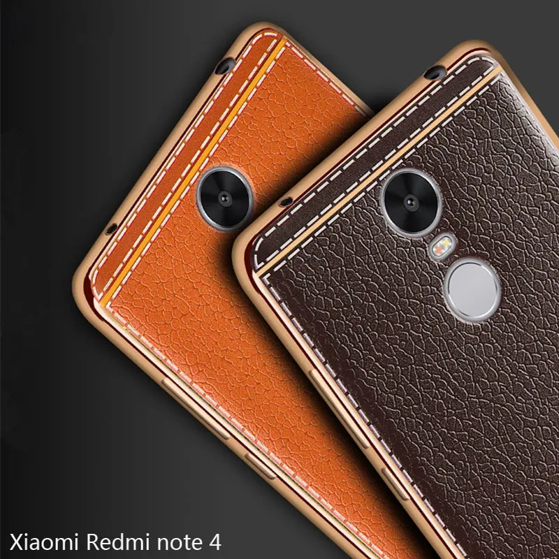 For Xiaomi Redmi Note 4 Case Silicone Cover For Xiaomi Redmi Note 4 Plating Leather Back For For Xiaomi Redmi Note 4 Case Silicone Cover For Xiaomi Redmi Note 4 Plating Leather Back For