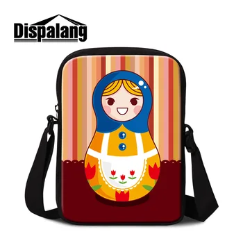 

Dispalang Vintage Mini Messenger Bag for Girl Pretty Sling Crossbody Bags Fashion Chest Shoulder Postal Design Russia Style