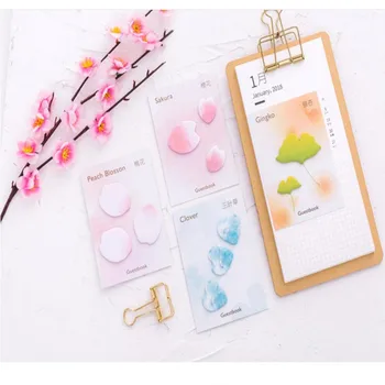 

40pack/lot Beautiful Flowers Romantic Sakura Self-Adhesive N Times Memo Pad Sticky Notes Bookmark School Office Supply