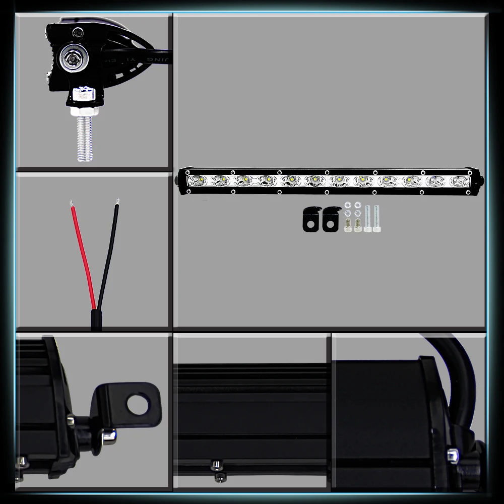 CROSSFOX, 18 Вт, 36 Вт, автомобильный рабочий светильник, бар, точечный светильник, поисковый светильник, Светодиодная панель для Jeep Boats ATV UTV SUV 4 Runner 4x4 Truck Offroad Driving