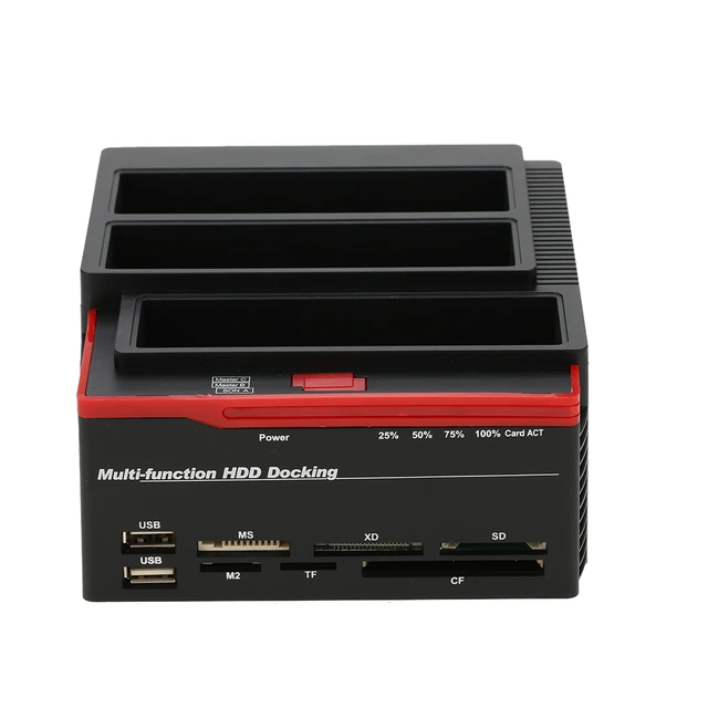 Port Connect - Station d'accueil USB 3.0 Externe pour Disque Dur ou SSD  SATA 2,5 et 3,5 900040 Noir