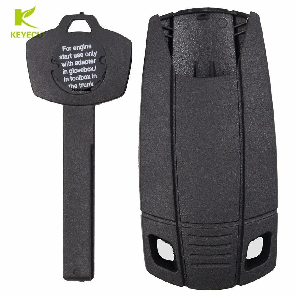 KEYECU CAS Emergency Key Shell with the Plastic Key For BMW X5 X6 E93 E92 E60 Engine Startin
