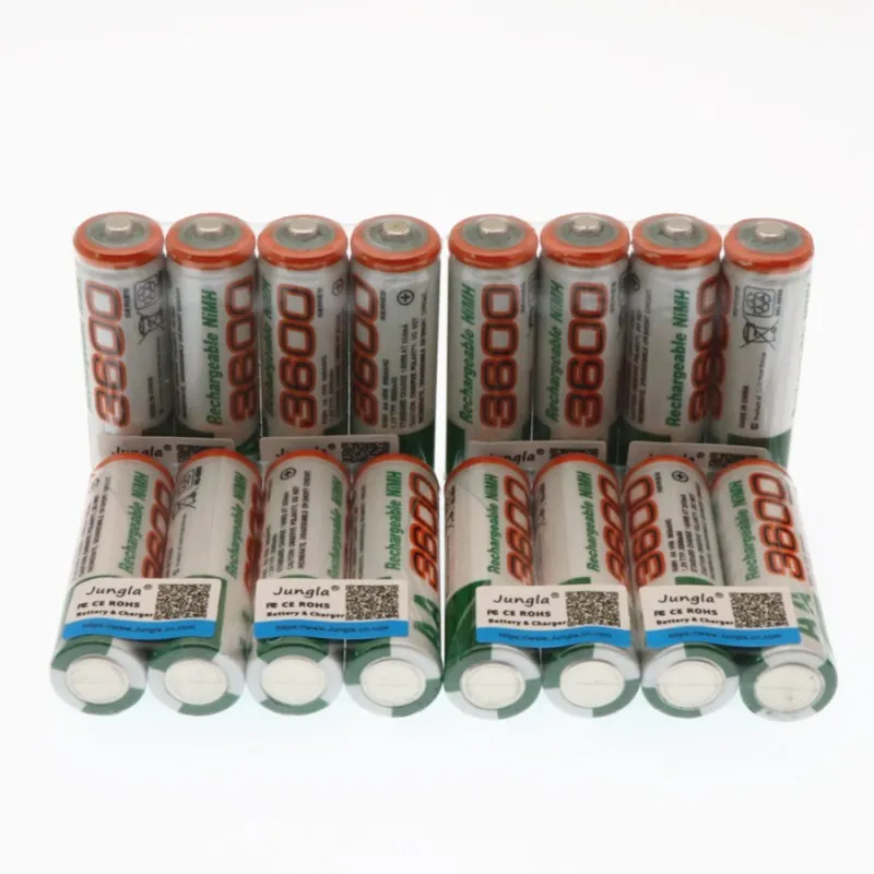 Новые 4~ 20 шт/lote 1,2 V AA 3600mAh NI MH предварительно заряженные аккумуляторы NI-MH перезаряжаемые AA3600 игрушки камера микрофон