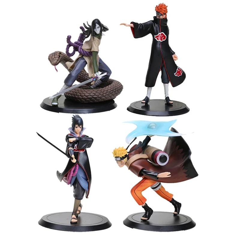 15 см фигурки Наруто Orochimaru ПВХ Коллекционная модель игрушки Аниме Shippuden Naruto Sasuke