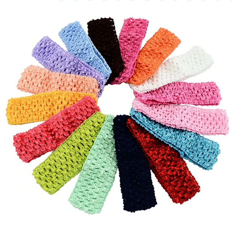 Bandeau Elastique Perfore Pour Nouveau Ne Pieces Bandeau Tutu Au Crochet Pour Bebe Accessoires Cheveux Pour Enfants A130 Aliexpress