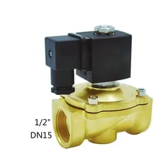 1/" DN15 2 Way Латунь Электромагнитный Клапан Пневматический воздушный клапан воды электромагнитный винт AC220V AC110V DC24V DC12V