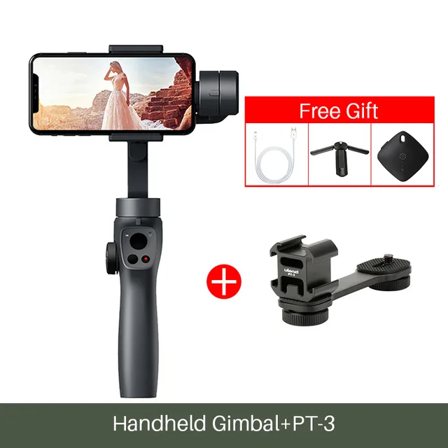 Funsnap Caputure 2 3-Axis смартфон шарнирный для samsung 8 s8 Gopro 7 6 5 экшн Камера стабилизатор vs Moza mini-s Feiyu - Цвет: Синий