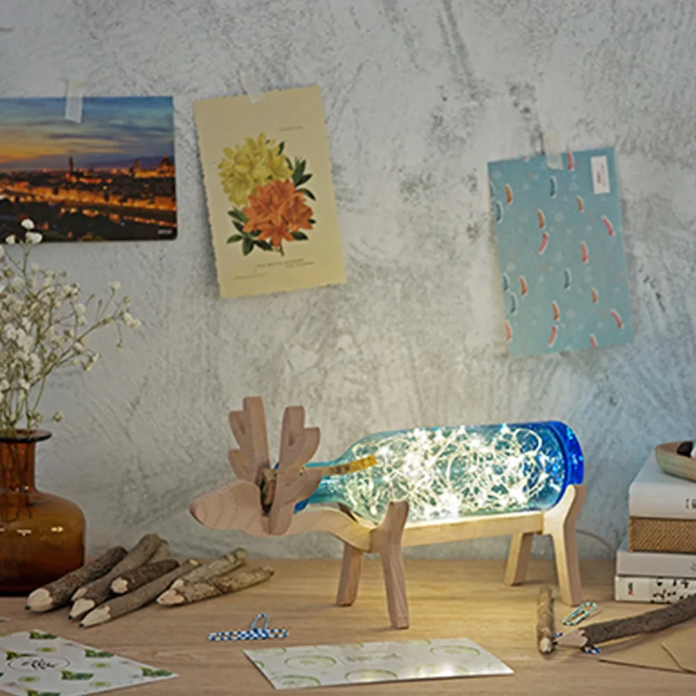 Sea Blue Deer Table Light