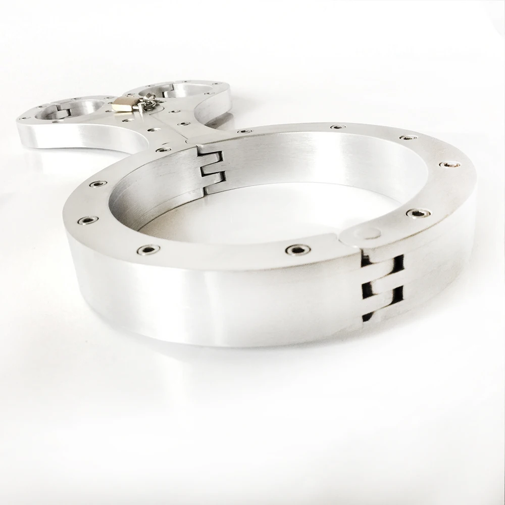 Aluminum flail handcuffs for sex neck collar bdsm bondage cuffs bdsm collar bondage restraints handcuffs sex toys erotic games Aluminum flail handcuffs for sex neck collar bdsm bondage cuffs bdsm collar bondage restraints handcuffs sex toys erotic games