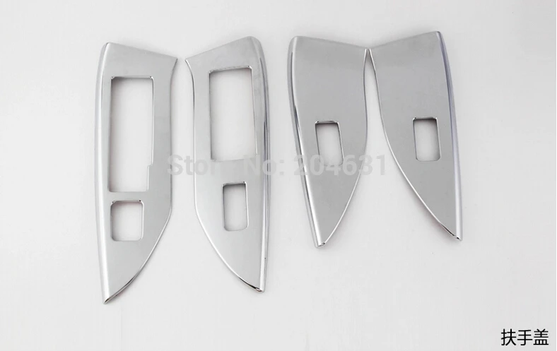 

ABS Armrest trim cover interior frame decoration auto parts 4pcs for 2013 2014 SUBARU Forester auto accessories fast air ship