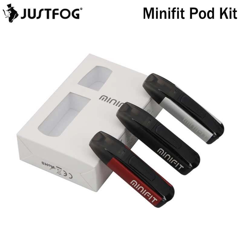 

Original Justfog Minifit Pod Kit with 370mAh Pod Mod Battery 1.5ml Tank Electronic Cigarette Vape Pen