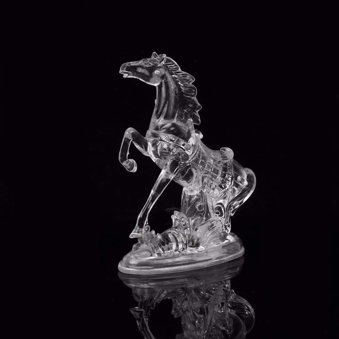 IKVVT 7 Color Changing Animal Acrylic Horse LED Night Light Lamp Xmas Bedroom Decor