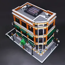 IN STOCK NEW LEPIN 15017 4616Pcs City Street Creator Starbucks Bookstore Cafe Model Building Kit Minifigure