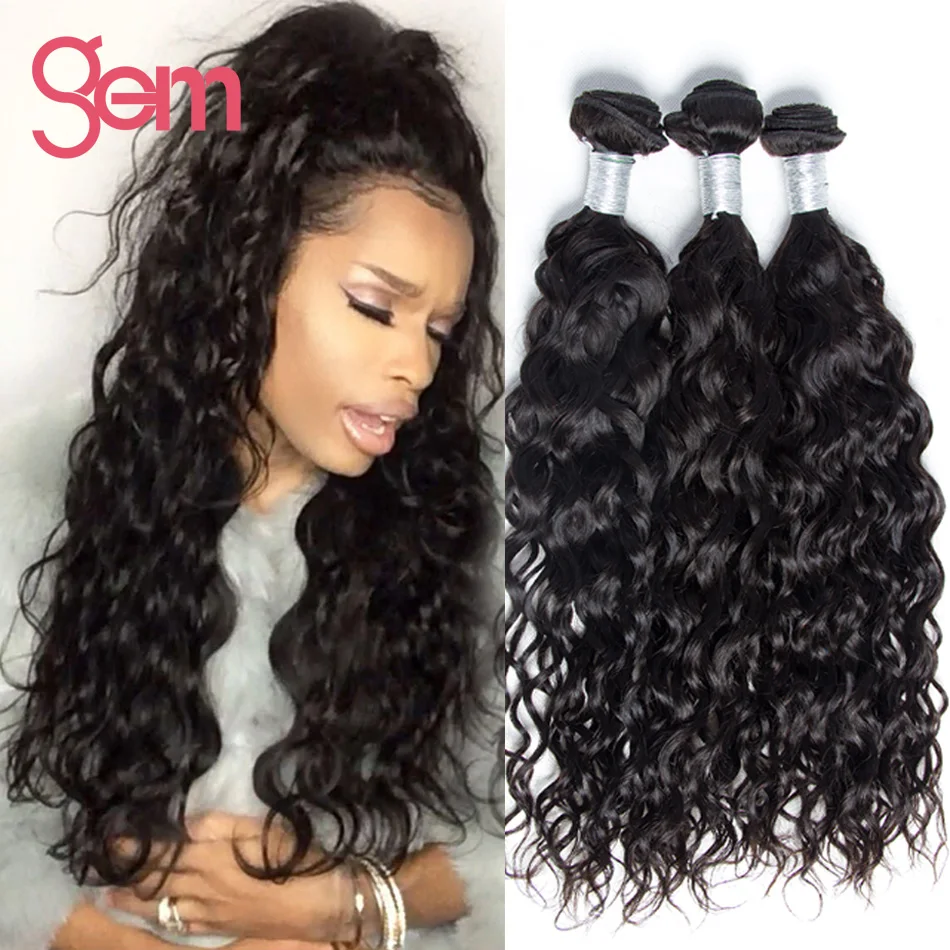 

Peruvian Water Wave 7A Peruvian Virgin Hair 3 Bundle Ali Moda Peruvian Ocean Wave Virgin Hair Curly Wet And Wavy Human Hair 100G
