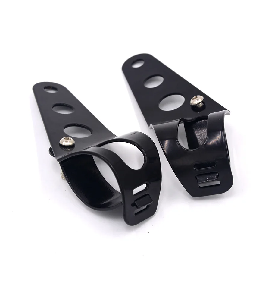 Black 35 43mm Motorcycles Headlight headlamper Mount Holder Brackets