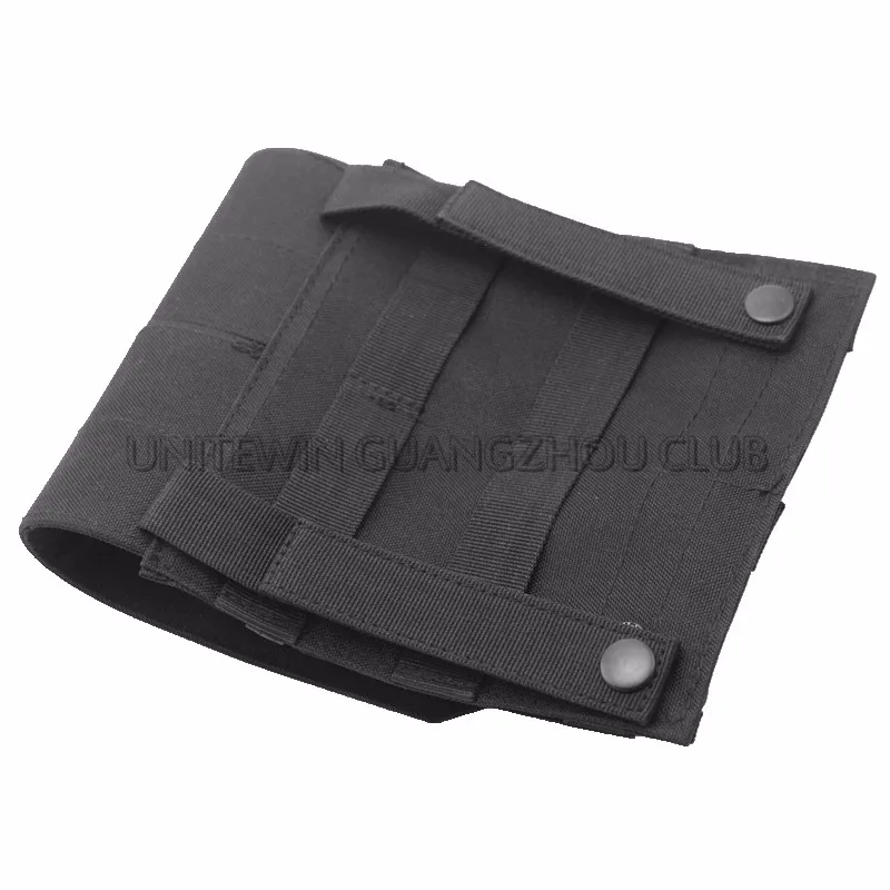 Тактическая Сумка MOLLE PALS Double Stack Rifle Magazine Mag Top Flap черный цвет