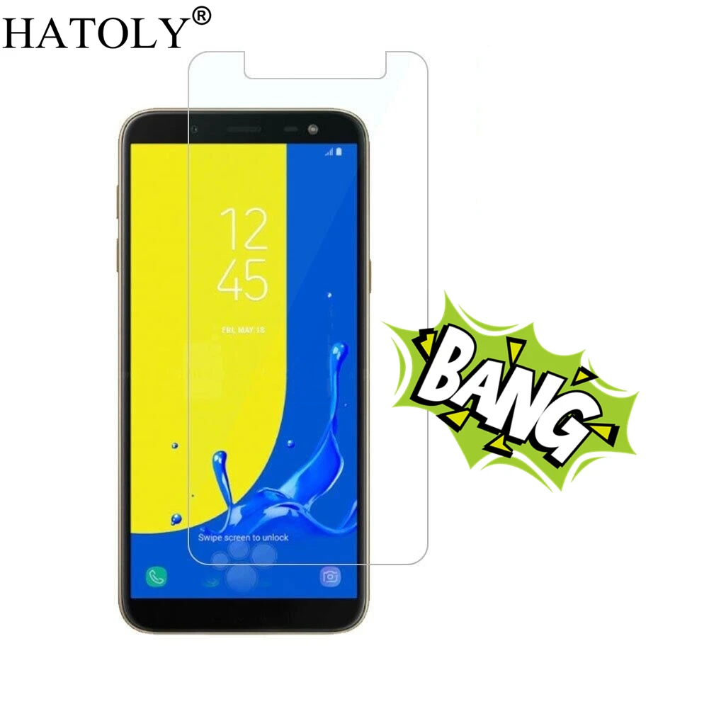 2 шт. закаленное стекло для samsung Galaxy J6 2018 ультратонкая Защитная пленка J600f|Защитные