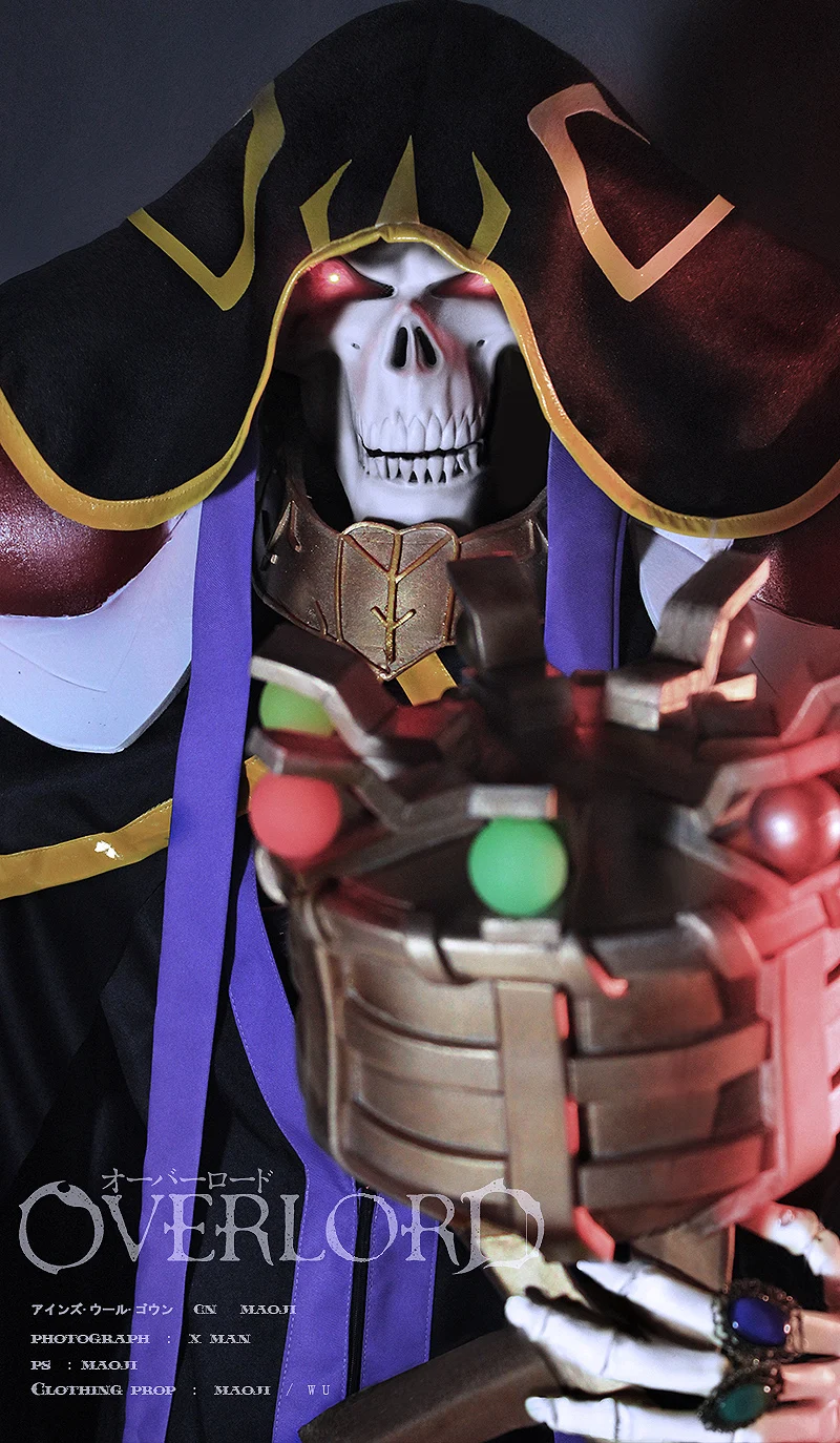 [Сток] персонаж аниме Overlord Ainz Ooal платье Momonga плащ с шляпой косплей костюм унисекс для Хэллоуина Новинка