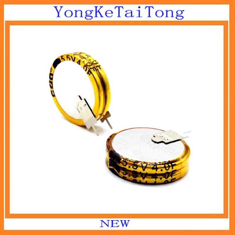 

2PCS/Lot 5.5V 4.0F farad capacitor 5.5V4.0F super capacitor double layer capacitor TW