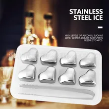 Многоразовые охлаждающие камни 8 шт. из нержавеющей Glaocn Ice Cube поднос производитель приспособления кухонные аксессуары решетка форма для изготовления мороженого бар инструменты