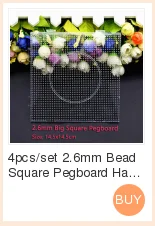 4 шт./компл. 2,6 мм бусина квадратный Pegboard Hama бусины головоломка 14,5x14,5 см шаблон для 2,6 мм Perler бусины игрушки