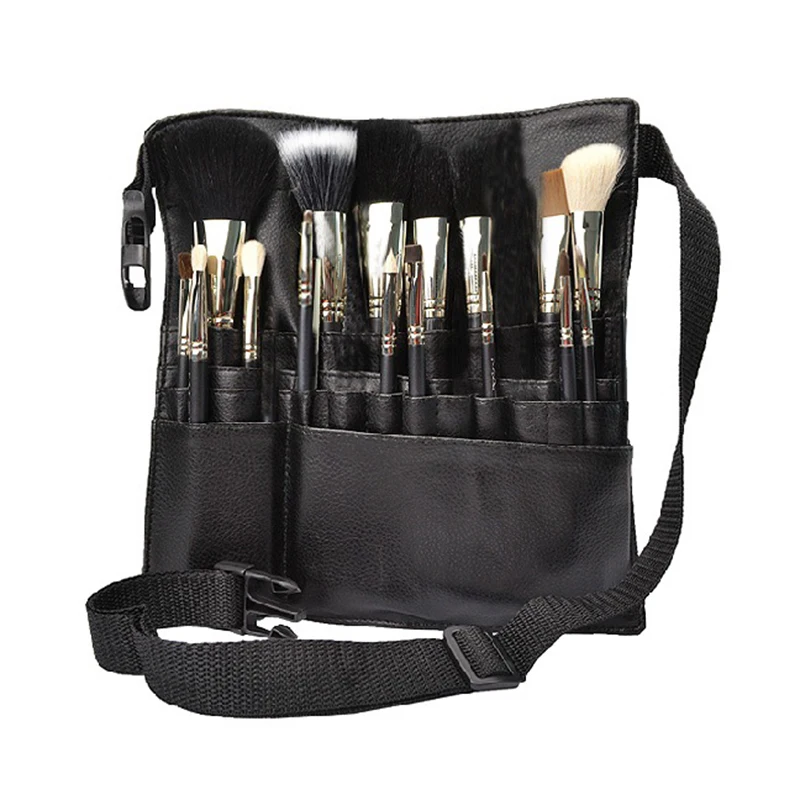 1pc Professional makeup brushes waist bag high capacity brush PU case make up cosmetics tools ...