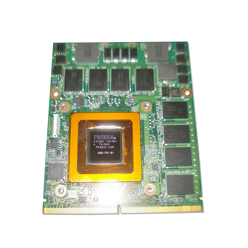  Original Used GTX260M 1G G92-751-B1 Graphic Card For DELL M15X M17X Display Video Card GPU Replacement Tested Working 