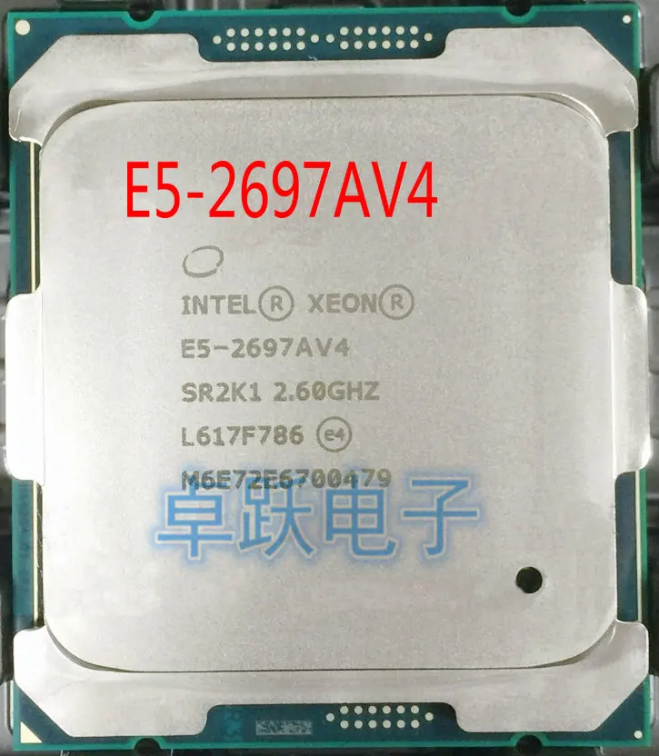 E5-2697AV4 Original Intel Xeon E5 2697AV4 2.60GHZ 16-Core 40MB 145W 12nm E5-2697A V4 LGA2011-3 Processor free shipping latest processor