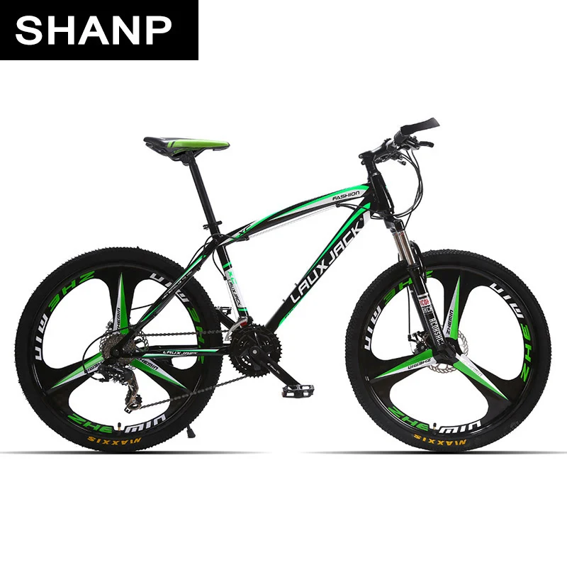 LAUXJACK Горный велосипед стальная рама 24 скорости Shimano 26&quot литые колеса | Спорт и
