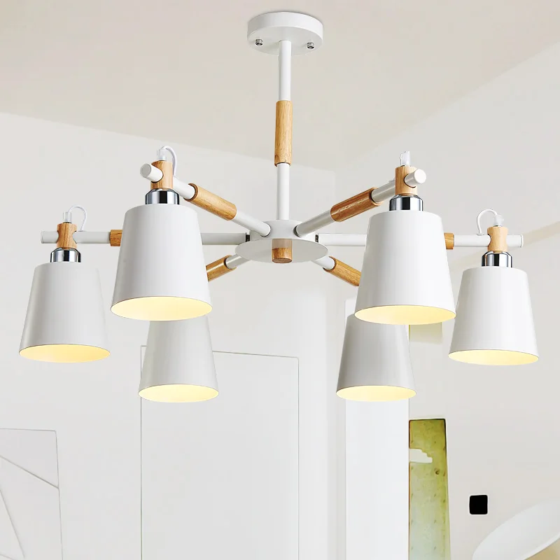 

Nordic Simple Living Room Bedroom Restaurant Ceiling Light Creative American Country Retro Wood Ceiling Lamp Free Shipping