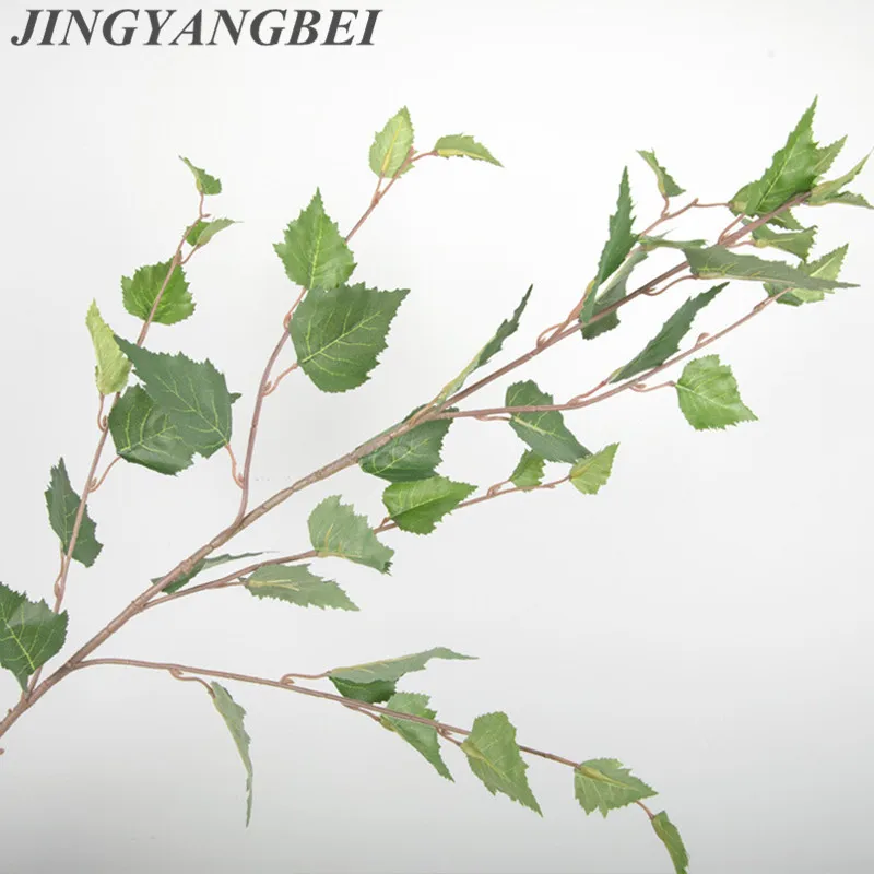 Artificial birch branch leaves simulated plant fake branches wedding