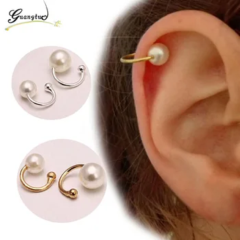 

Clip Earing Boucle D'oreille Bijoux Pearls Ear Cuff Earrings For Women Wedding & Engagement Jewelry Oorbellen Brincos