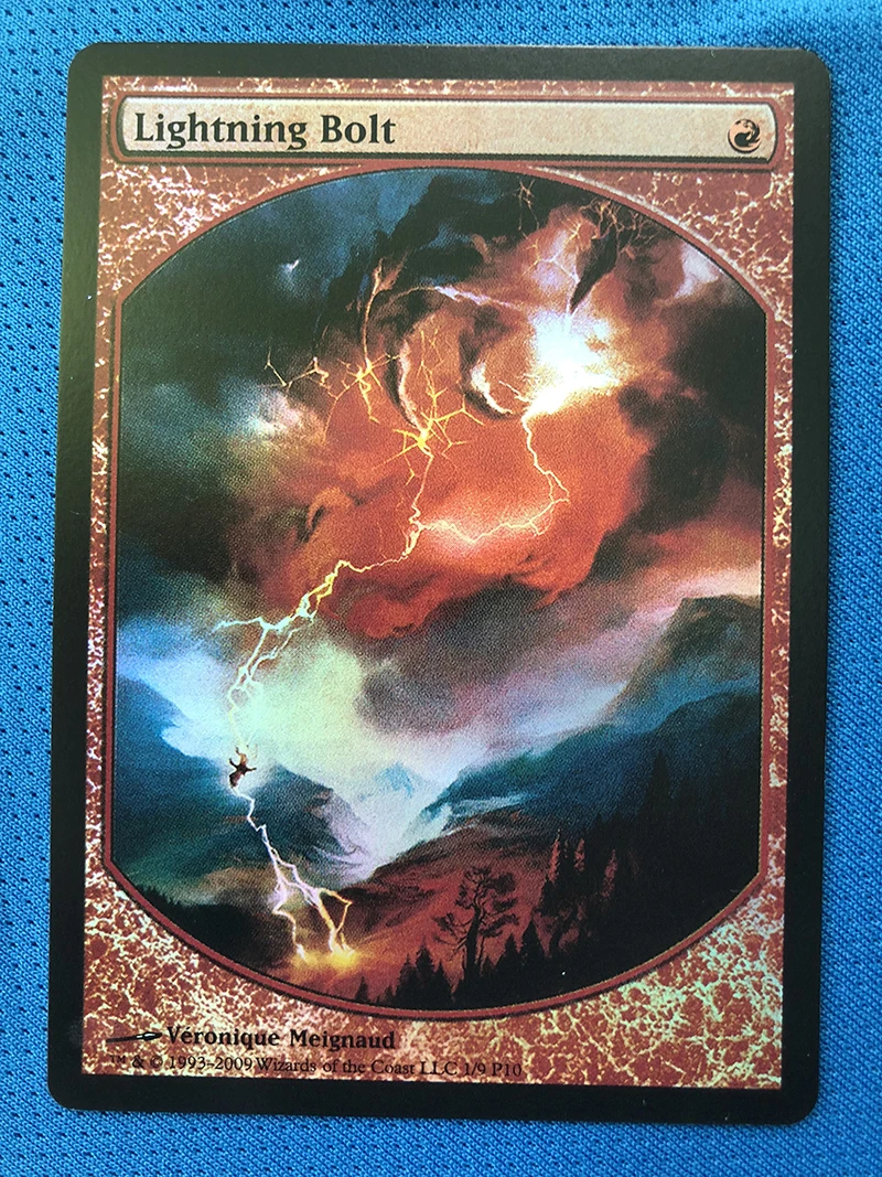 

Lightning Bolt Magic Player Rewards 2010 Foil magician ProxyKing 8.0 VIP the proxy cards to gathering every single mg card.