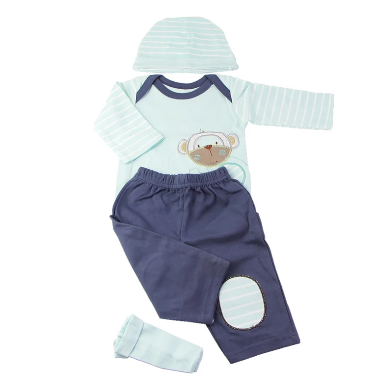 Traje de ropa para bebé Reborn, sombrero, camisa, pantalones