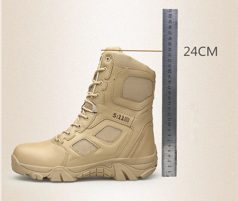 Brand Men's Boots Big Size Military boot Chukka Ankle Bot Tactical Army Male Shoes Safety Combat Mens Motocycle Boots (8)