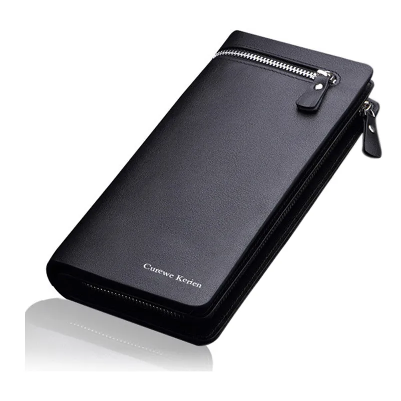 

NEW Men Wallet Brand Famous Mens Leather Long Clutch Male Money Purse ID Card Holder Carteira Masculina