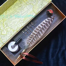 Высококачественный пишущий набор перьевых ручек с 5 Nibs 1 чернильный держатель для авторучки для подписи каллиграфия Ретро Резьба Свадебная перьевая ручка на подарок