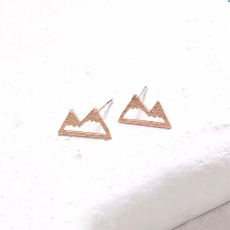 

Wholesale 10Pair/Lot Cute Snow Mountain Earrings,Unique Ear Studs Nature Inspired Small Earings Gift Fashion Jewelry