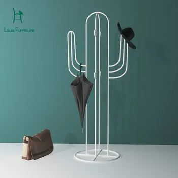 

Louis Fashion Coat Racks Nordic Cactus Rack Office Multifunctional Bedroom Hanger Creative Vertical Hanger