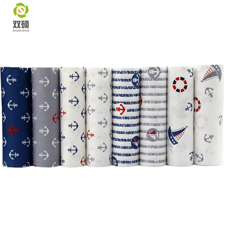 

New Cotton Fabric Patchwork Cartoon Tissue Cloth Of Handmade DIY Quilting Sewing Baby&Children Sheets Dress 40*50cm 8pcs/lot